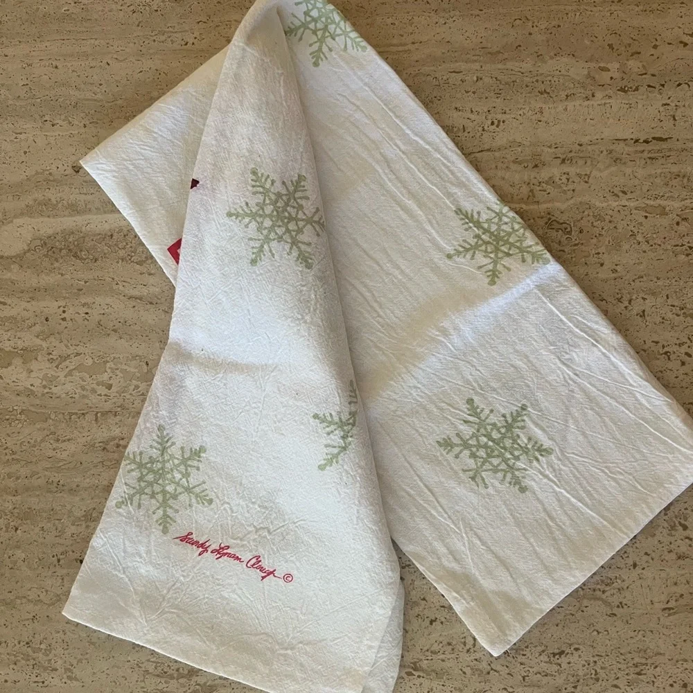 Vintage Red Cardinal Winter Tea Towel - Picture 5 of 7